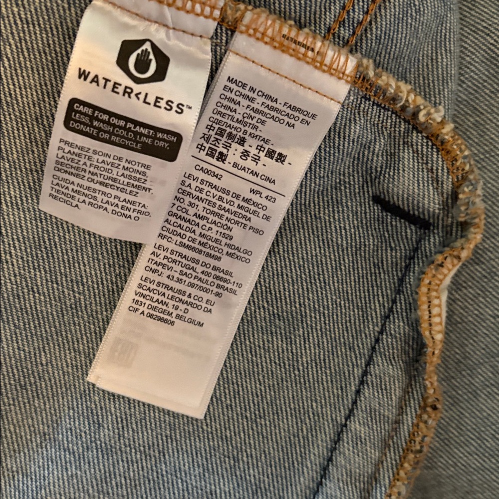 NEW! Levi's Vintage Fit Denim Jacket HYBRID HOODED TRUCKER JACKET Medium - Picture 6 of 7